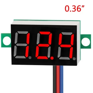 DC 12V Digital Voltmeter LED Display Voltage Meter Gauge Detector Tester Monitor